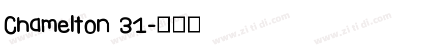Chamelton 31字体转换